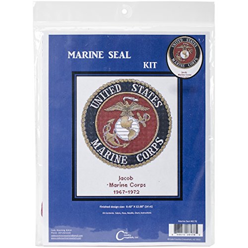 Cody Country Baumwoll-Mischgewebe US Marine Corps Emblem Kreuzstich kit-12-inch X 24 14 Zählen von Cody Country