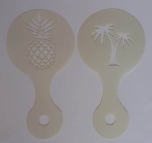 Ananas & Palme Kaffee / Cappuccino Schablonen wiederverwendbar viele Male Geschenk Geschenk Spendenaktion Cafe Ananas & Palme Kaffee / Cappuccino Schablonen wiederverwendbar viele Male Geschenk Geschenk Spendenaktion Cafe von Coffee & Cake Inspirations UK