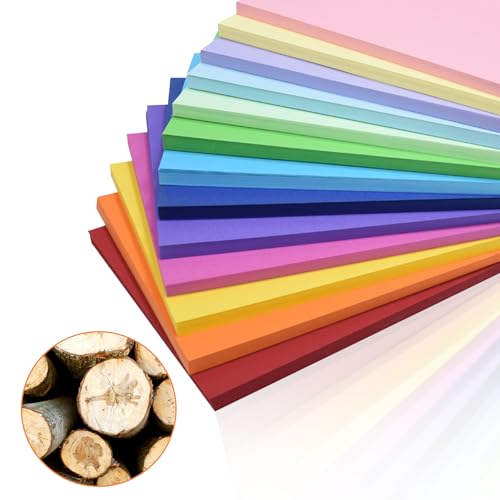 100 Blatt Tonpapier a4 Bunt mit 10 Pastellfarben für Farben Papier für Hand, Falten und Drucken, a4 Bastelpapier für Diy Origami und Handgemachte Projekte Zum Malen, Origami von CogitMin