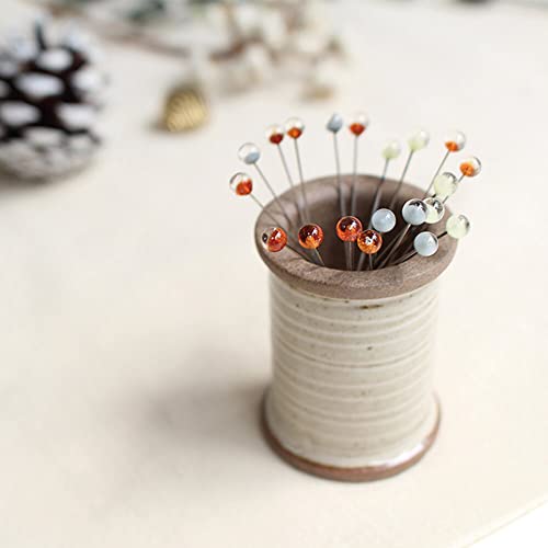 Cohana 45-168 Winter Gold with Glass-Head Pins Magnetic Spool, Ceramic, 35x46mm Cohana 45-168 Winter Gold with Glass-Head Pins Magnetic Spool, Ceramic, 35x46mm von Cohana