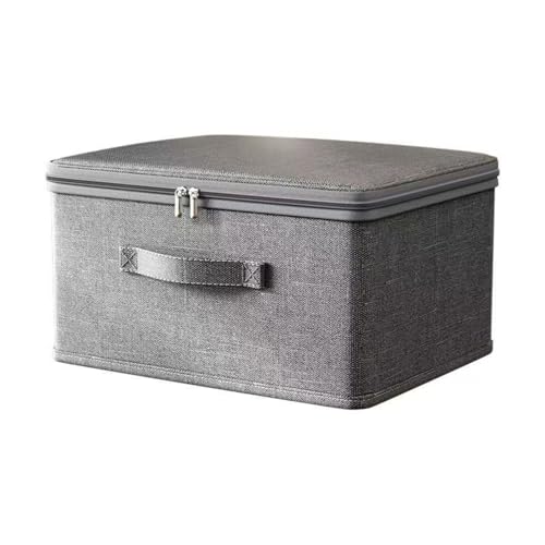 Aufbewahrungsbox mit Deckel Stoff, Faltbare Aufbewahrung Boxen, Kleiderschrank Organizer, T Shirt Organizer für Socken, Hemden, Unterwäsche, Kosmetik, kleine wertvolle Gegenstände (30x20x14 cm) von Cohentbliss