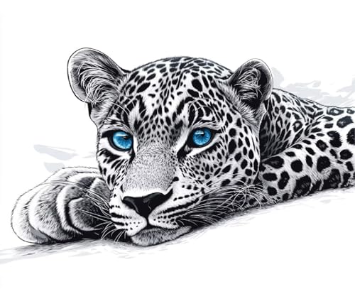 Diamond Painting Animal Diamond Painting Erwachsene Groß Xxl 25x50 cm Diamantmalerei Basteln Bilder Leopard Kristall Kreativ DIY Mosaik Herstellung Bastelset, füR MäDchen Geschenke Haus Wanddekoo G-1 von Cohnpjng