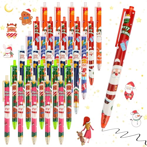 Coicok 30 Stück Weihnachts Kugelschreiber, Druckkugelschreiber Kinder, Weihnachtsbaum Schneemann Weihnachtsmann Tintenroller Mitgebsel für Kinder Kindergeburtstag Weihnachtsgeschenke Coicok 30 Stück Weihnachts Kugelschreiber, Druckkugelschreiber Kinder, Weihnachtsbaum Schneemann Weihnachtsmann Tintenroller Mitgebsel für Kinder Kindergeburtstag Weihnachtsgeschenke von Coicok