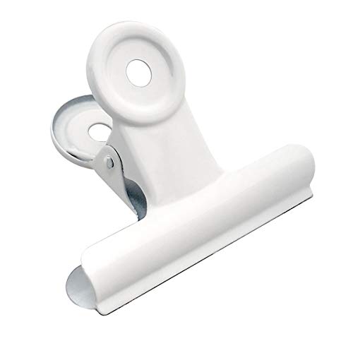 Coideal Große Weiße Bullenclips, 12 Stück Metallscharnier-Büroklammern, Aktenklammern für Handwerk, Lebensmittelbeutel, Zeichnungen, Fotos zu Hause, Küche und Büro (63mm) von Coideal