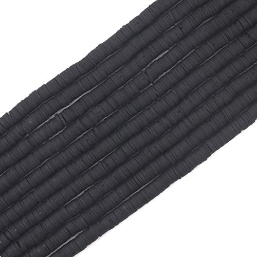 COIRIS Heishi-Perlen, 3400 Stück, gemischte Farben, aus Vinyl, umweltfreundlich, handgefertigt, 6 mm, Abstandshalter für Surfer, Chocker, Halskette, Armband, Ohrringe, Schmuckherstellung (RT-Black-6) COIRIS Heishi-Perlen, 3400 Stück, gemischte Farben, aus Vinyl, umweltfreundlich, handgefertigt, 6 mm, Abstandshalter für Surfer, Chocker, Halskette, Armband, Ohrringe, Schmuckherstellung (RT-Black-6) von Coiris