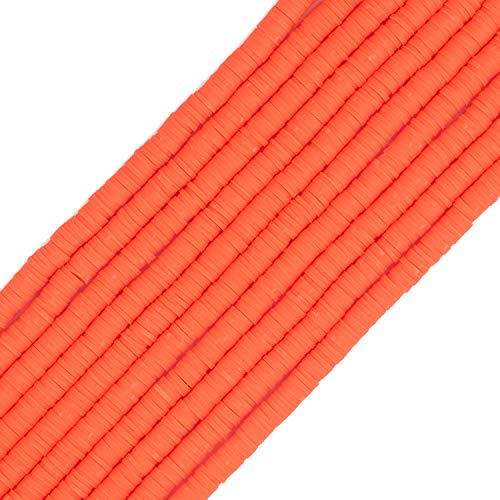 COIRIS Heishi-Perlen, 3400 Stück, gemischte Farben, aus Vinyl, umweltfreundlich, handgefertigt, 6 mm, Abstandshalter für Surfer, Chocker, Halskette, Armband, Ohrringe, Schmuckherstellung (RT-Orange-6) COIRIS Heishi-Perlen, 3400 Stück, gemischte Farben, aus Vinyl, umweltfreundlich, handgefertigt, 6 mm, Abstandshalter für Surfer, Chocker, Halskette, Armband, Ohrringe, Schmuckherstellung (RT-Orange-6) von Coiris