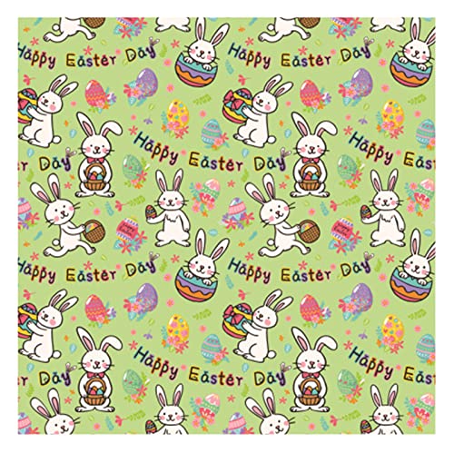 Cokbyavla Ja Bitte Bar Zeichen Frühling Ostern Muster für Geburtstag Urlaub Party Baby 6 Stile Geschenkpapier Große Rolle (Green, One Size) von Cokbyavla