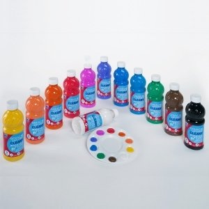 Auswaschbare Gouache Farbe von ColArt, 12 x 500 ml von ColArt Künstlerbedarf