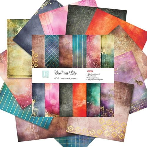 Doppelseitiges Scrapbook-Papier, 15,2 x 15,2 x 30,5 cm, einfarbig, Scrapbooking, Karton, Papier, 24 Blatt, DIY-Farben, Themen-Scrapbook für Geschenkverpackungen, Kartenherstellung, Collagen, Album Doppelseitiges Scrapbook-Papier, 15,2 x 15,2 x 30,5 cm, einfarbig, Scrapbooking, Karton, Papier, 24 Blatt, DIY-Farben, Themen-Scrapbook für Geschenkverpackungen, Kartenherstellung, Collagen, Album von Colabrili