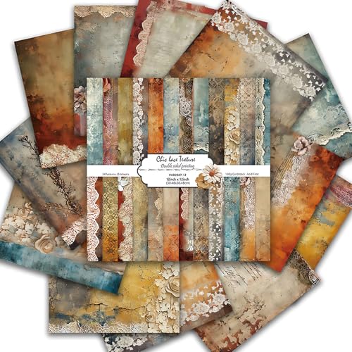 Scrapbook-Papier, 30,5 x 30,5 cm, 24 Blatt, DIY-Origami, dekoratives Handwerk, doppelseitiger Druck, Fotoalbum, Dekoration, holzfreies Papier für Geschenkverpackungen, Kartenherstellung, Collage Scrapbook-Papier, 30,5 x 30,5 cm, 24 Blatt, DIY-Origami, dekoratives Handwerk, doppelseitiger Druck, Fotoalbum, Dekoration, holzfreies Papier für Geschenkverpackungen, Kartenherstellung, Collage von Colabrili