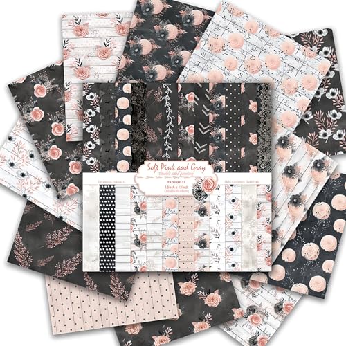 Scrapbook-Papier, 30,5 x 30,5 cm, 24 Blatt, DIY-Origami, dekoratives Handwerk, doppelseitiger Druck, Fotoalbum, Dekoration, holzfreies Papier für Geschenkverpackungen, Kartenherstellung, Collage Scrapbook-Papier, 30,5 x 30,5 cm, 24 Blatt, DIY-Origami, dekoratives Handwerk, doppelseitiger Druck, Fotoalbum, Dekoration, holzfreies Papier für Geschenkverpackungen, Kartenherstellung, Collage von Colabrili