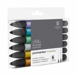Promarker Aquarellmarker Metallic 6 Stück Promarker Aquarellmarker Metallic 6 Stück von Winsor & Newton