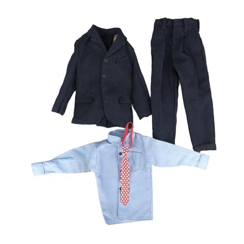 Colcolo 1/6 -Anzugs -Kleidung mit 1/6 -Kleidung mit Langarm -Hemd, Anzugtischtisch und Hosen, formelle Krawatte für 12 -Zoll -BJD -Puppe inklusive, Rote Krawatte Colcolo 1/6 -Anzugs -Kleidung mit 1/6 -Kleidung mit Langarm -Hemd, Anzugtischtisch und Hosen, formelle Krawatte für 12 -Zoll -BJD -Puppe inklusive, Rote Krawatte von Colcolo
