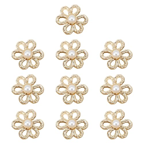 Colcolo 10 Stück Jeans verschärfen Taillenschnallen Blumenjeans Knöpfe Ersatz Frauen kompakte elegante Dekoration für Röcke Kleidung, Hell Gold Colcolo 10 Stück Jeans verschärfen Taillenschnallen Blumenjeans Knöpfe Ersatz Frauen kompakte elegante Dekoration für Röcke Kleidung, Hell Gold von Colcolo