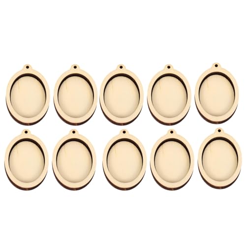 Colcolo 10 x Mini-Stickrahmen aus Holz, Ringe, Holzrahmen, Stickrahmen, DIY-Werkzeug für Schlüsselanhänger, Rahmen, Basteln, Anhänger, Heimdekoration, Oval Colcolo 10 x Mini-Stickrahmen aus Holz, Ringe, Holzrahmen, Stickrahmen, DIY-Werkzeug für Schlüsselanhänger, Rahmen, Basteln, Anhänger, Heimdekoration, Oval von Colcolo