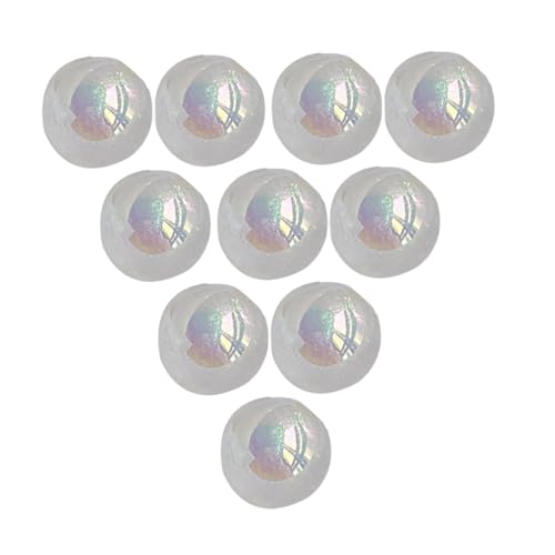 Colcolo 10pcs 16mm Acrylperlen Telefonkettenzubehör Ornament Perlen Supplies professionelle Dekor Kunstwerk Schmuck Making Perlen, Weiß Colcolo 10pcs 16mm Acrylperlen Telefonkettenzubehör Ornament Perlen Supplies professionelle Dekor Kunstwerk Schmuck Making Perlen, Weiß von Colcolo