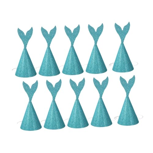 Colcolo 10pcs Meerjungfrau Geburtstagshüte Foto Requisiten Kinder Erwachsene Jungen Mädchen Glitzer Kopfbedecke Krone für Feierveranstaltungen Dekor Dekor, GrÜn Colcolo 10pcs Meerjungfrau Geburtstagshüte Foto Requisiten Kinder Erwachsene Jungen Mädchen Glitzer Kopfbedecke Krone für Feierveranstaltungen Dekor Dekor, GrÜn von Colcolo