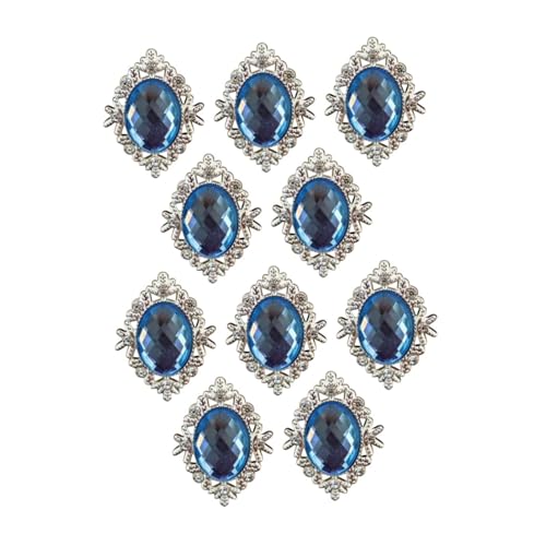 Colcolo 10x Nähzubehör Aus Legierung für Hochzeitsdekoration Und Haaraccessoires, Blau Colcolo 10x Nähzubehör Aus Legierung für Hochzeitsdekoration Und Haaraccessoires, Blau von Colcolo