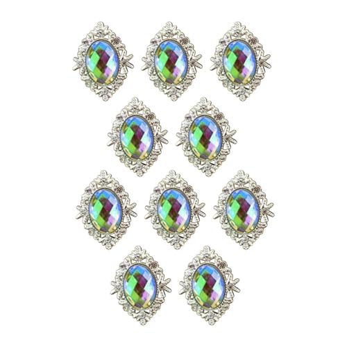 Colcolo 10x Nähzubehör Aus Legierung für Hochzeitsdekoration Und Haaraccessoires, bunt von Colcolo