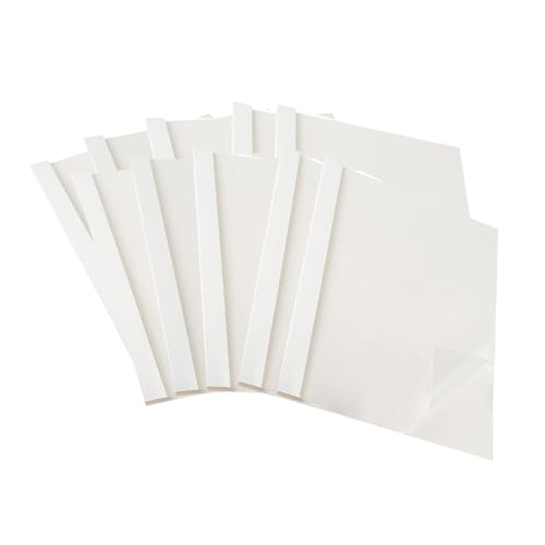 Colcolo 10x Thermobindehüllen Papier Aktenschutz Aufbewahrungshüllen Einfache Organisation Präsentationshüllen Aktenhalterhüllen für Zuhause, 0.8 cm x 29.8 cm x 21.2 cm von Colcolo