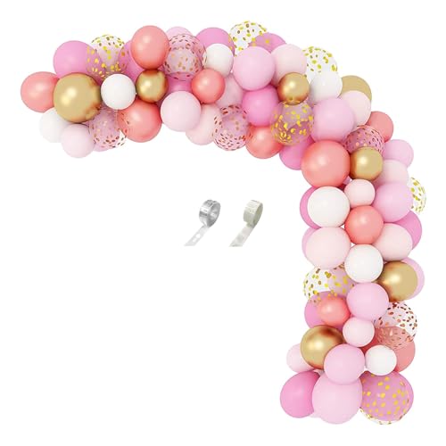 Colcolo 140-teiliges Luftballon-Set, Party-Dekorationen, Hintergrund, DIY-Foto-Requisiten für Ballon-Bastelarbeiten, Latex-Luftballons für Hochzeit, Feier, von Colcolo
