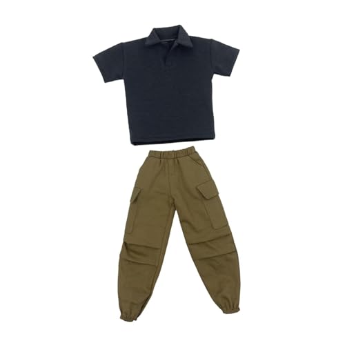 Colcolo 2 Stücke 1:6 Kurzarm T-Shirt und Hosen Kleidungsstück Handgemachte Puppe Kleidung Kostüm für 12 in Männliche Figur Dress up Zubehör, Dunkelgrau Colcolo 2 Stücke 1:6 Kurzarm T-Shirt und Hosen Kleidungsstück Handgemachte Puppe Kleidung Kostüm für 12 in Männliche Figur Dress up Zubehör, Dunkelgrau von Colcolo