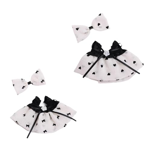 Colcolo 2X Fashion Dolls Kleid und Schleife Haarnadel Handgemachte Kleidung Accessoire Miniatur Kleidung für 15-17cm Puppen Kinder Geschenke von Colcolo