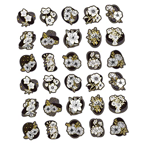 Colcolo 30 Stück Blumen-Aufkleber, Handkonto, Retro-Stil, dekoratives Sammelalbum, wasserdicht, Tagebuch-Handwerk, Band-Pflanzen-Aufkleber für, Krebsrose Colcolo 30 Stück Blumen-Aufkleber, Handkonto, Retro-Stil, dekoratives Sammelalbum, wasserdicht, Tagebuch-Handwerk, Band-Pflanzen-Aufkleber für, Krebsrose von Colcolo