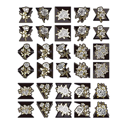 Colcolo 30 Stück Blumen-Aufkleber, Handkonto, Retro-Stil, dekoratives Sammelalbum, wasserdicht, Tagebuch-Handwerk, Band-Pflanzen-Aufkleber für, Rosé Colcolo 30 Stück Blumen-Aufkleber, Handkonto, Retro-Stil, dekoratives Sammelalbum, wasserdicht, Tagebuch-Handwerk, Band-Pflanzen-Aufkleber für, Rosé von Colcolo