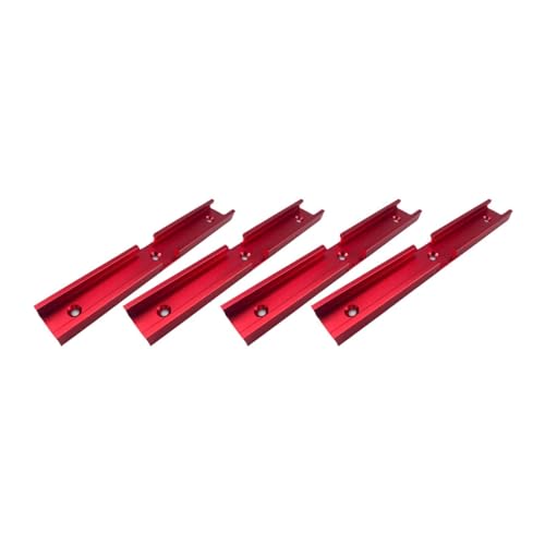 Colcolo 4 Stücke Holzbearbeitung T Tracks Intersection Slot Tracks Mitre -Gauge -Doppel -Cut -Jig -Profil T Slot für DIY Workshop Routertisch, Rot Colcolo 4 Stücke Holzbearbeitung T Tracks Intersection Slot Tracks Mitre -Gauge -Doppel -Cut -Jig -Profil T Slot für DIY Workshop Routertisch, Rot von Colcolo
