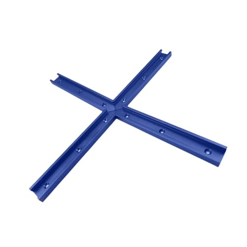 Colcolo 4 Stücke Holzbearbeitung T -Tracks T -Schlitz für Cross Cut Sled Rost, Blau von Colcolo
