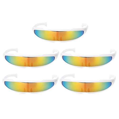 Colcolo 5er Set Futuristische Brille Sonnenbrille Lustige Partbrille Spaßbrille Colcolo 5er Set Futuristische Brille Sonnenbrille Lustige Partbrille Spaßbrille von Colcolo