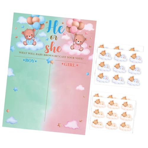Colcolo Abstimmungsspiel zur Geschlechteroffenbarung, Baby Gender Reveal, Ideenspiel zur Abstimmung, Poster für Gäste, Spaß, Baby Gender Reveal, Dekorationen Colcolo Abstimmungsspiel zur Geschlechteroffenbarung, Baby Gender Reveal, Ideenspiel zur Abstimmung, Poster für Gäste, Spaß, Baby Gender Reveal, Dekorationen von Colcolo
