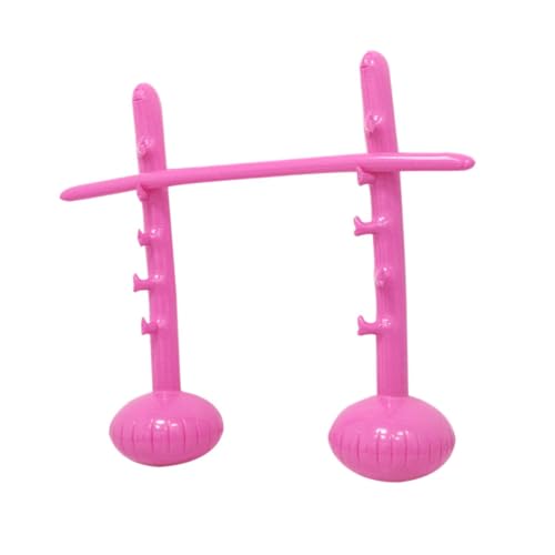 Colcolo Aufblasbare Hochsprungstange, Spiel-Requisite, tragbare Neuheit, lustige Aktivität, aufblasbarer Pfosten für Outdoor-Spielzeug für Familientreffen, Rosa von Colcolo