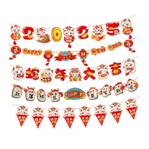 Colcolo Banner-Dekoration zum chinesischen Neujahr, Frühlingsfest-Dekor, Partyzubehör, chinesischer Schriftzeichen für Feiern, Schlafzimmer, Style C Colcolo Banner-Dekoration zum chinesischen Neujahr, Frühlingsfest-Dekor, Partyzubehör, chinesischer Schriftzeichen für Feiern, Schlafzimmer, Style C von Colcolo