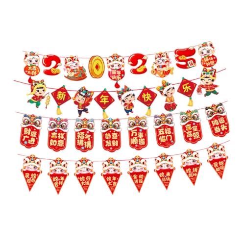 Colcolo Banner-Dekoration zum chinesischen Neujahr, Frühlingsfest-Dekor, Partyzubehör, chinesischer Schriftzeichen für Feiern, Schlafzimmer, Style D Colcolo Banner-Dekoration zum chinesischen Neujahr, Frühlingsfest-Dekor, Partyzubehör, chinesischer Schriftzeichen für Feiern, Schlafzimmer, Style D von Colcolo