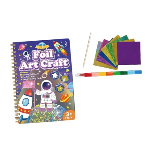 Colcolo Bastelset für Kinder, Zeichenspielzeug, Künstlerbedarf, magisches Kunst-Stickerbuch, Malbuch für Teenager, Jungen und, C Colcolo Bastelset für Kinder, Zeichenspielzeug, Künstlerbedarf, magisches Kunst-Stickerbuch, Malbuch für Teenager, Jungen und, C von Colcolo