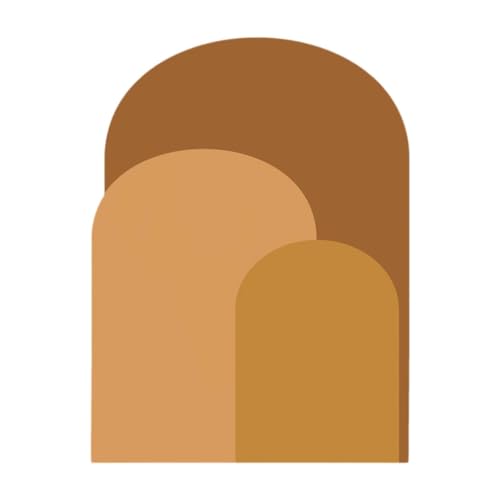Colcolo Bogenwand Aufkleber Bogen Wallpaper Party Kopfteil Einfache Innenschlafzimmer Tür Wandkunst Dekor Hintergrund Dekoration Wandaufkleber, Orange von Colcolo
