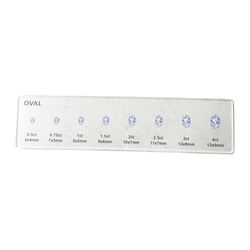 Colcolo Diamond Sizer Formhandbuch Größe und Gewicht Vergleiche Werkzeug Clear Acryl kompakt für Hochzeitskleidhüge Kopfbedeckung DIY -Handwerk Making, Oval Colcolo Diamond Sizer Formhandbuch Größe und Gewicht Vergleiche Werkzeug Clear Acryl kompakt für Hochzeitskleidhüge Kopfbedeckung DIY -Handwerk Making, Oval von Colcolo