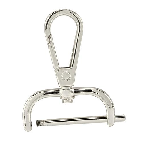 Colcolo Drehbare Karabinerverschlüsse für Taschen, Handtaschen, abnehmbare -Clips, PU-Zubehör, drehbare Karabinerhaken für DIY Carfts, 31 mm Silber von Colcolo