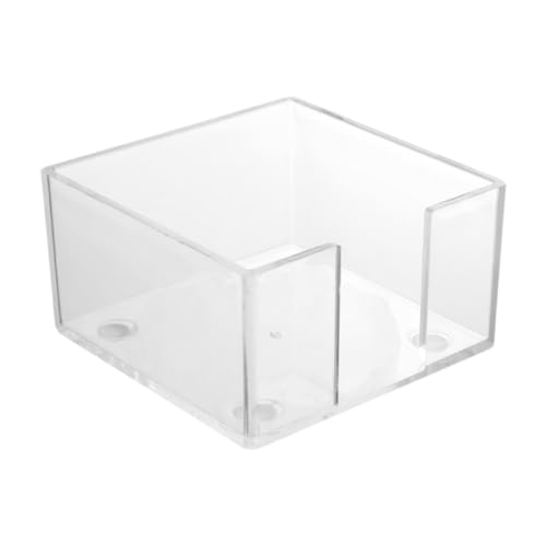 Colcolo Haftnotizhalter aus Acryl, Memo-Spender, rutschfest, tragbarer Schreibtisch-Organizer, Notizblockhalter für Haftnotizen, Kollegen, Büro von Colcolo