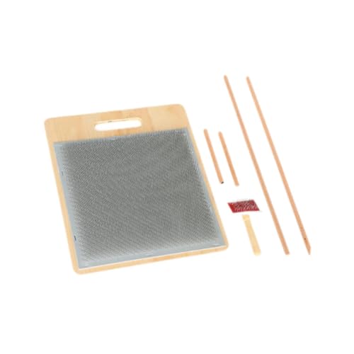 Colcolo Handkarde zum Mischen von Wolle, tragbares ergonomisches Kardierbürstenset, Garnkardierbrett zum Mischen von Farben und Organisieren, mit Ständer Colcolo Handkarde zum Mischen von Wolle, tragbares ergonomisches Kardierbürstenset, Garnkardierbrett zum Mischen von Farben und Organisieren, mit Ständer von Colcolo