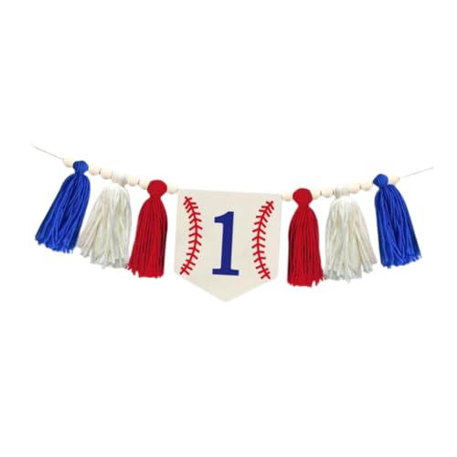 Colcolo Hochtaster Banner Foto Requisite Baseballmuster Dekor einzigartige Wandbehänge Party Lieferungen dekorativ zum Jubiläum von Colcolo