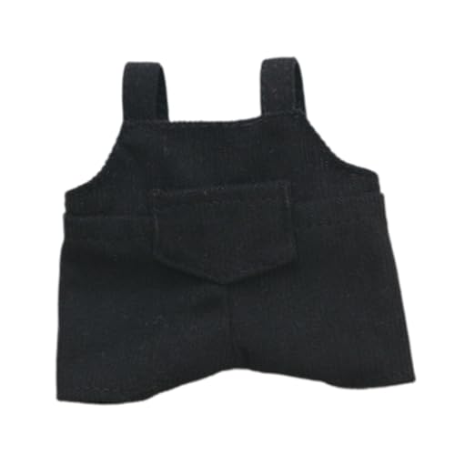 Colcolo Modepuppen Hosenträgerhose Kostüm Zubehör, Miniatur-Kleidung handgefertigte Kleidung für 6 Zoll Jungen Puppen Geburtstagsgeschenke, Schwarz Colcolo Modepuppen Hosenträgerhose Kostüm Zubehör, Miniatur-Kleidung handgefertigte Kleidung für 6 Zoll Jungen Puppen Geburtstagsgeschenke, Schwarz von Colcolo