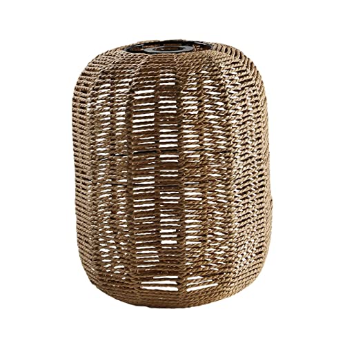 Colcolo Pendelleuchtenschirm, Handgewebter Deckenleuchtenschirm, Papierseil Boho Kronleuchterabdeckung, Lampenschirm für Esszimmer, Hotel, Kücheninsel, Restau von Colcolo