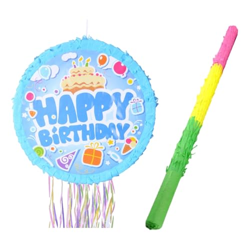 Colcolo Pull String Pinata Toy Sweets Multicolorored Organizer mit Stick Party Game Requent Colcolo Pull String Pinata Toy Sweets Multicolorored Organizer mit Stick Party Game Requent von Colcolo