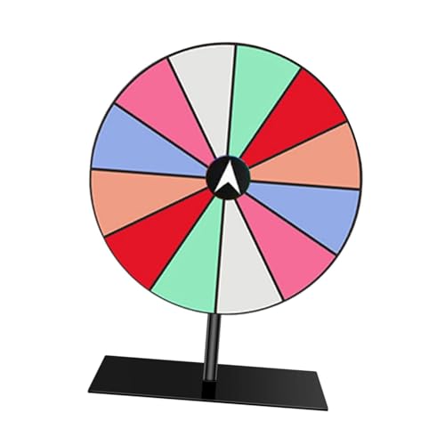Colcolo Rotierendes Rad, 12 Schlitze, 7,87 Zoll, vielseitige DIY-Vorräte, Tisch-Roulette-Rotation für Partyzubehör, Karnevalsaktivitäten von Colcolo