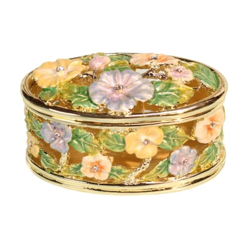 Colcolo Schmuckschatulle aus Emaille-Legierung, Ornament, vielseitig, elegant, Ringe, Aufbewahrungshalter, Dekoration für Mädchen, Heiratsantrag, Lila Colcolo Schmuckschatulle aus Emaille-Legierung, Ornament, vielseitig, elegant, Ringe, Aufbewahrungshalter, Dekoration für Mädchen, Heiratsantrag, Lila von Colcolo