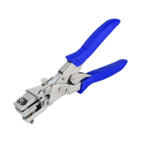 Colcolo Slot Punch Hanger Loch Loch Hand Drücken Sie Papier Punch Punching Tool Metal Puncher Schwere für ID -Kartenname Tag Foto, Dreieck von Colcolo