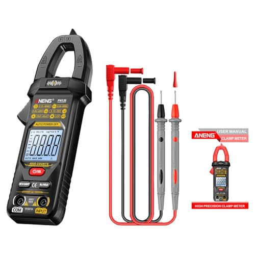 Colcolo Strommesszangenmessgerät Elektrisches Multimeter -Display Multifunktions 0,01 V-600 V Tragbarer - Mess, Schwarz Colcolo Strommesszangenmessgerät Elektrisches Multimeter -Display Multifunktions 0,01 V-600 V Tragbarer - Mess, Schwarz von Colcolo